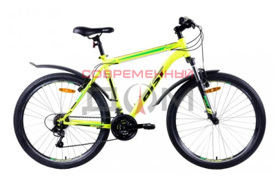 Велосипед горный Aist Quest 26/16" желто-зеленый
